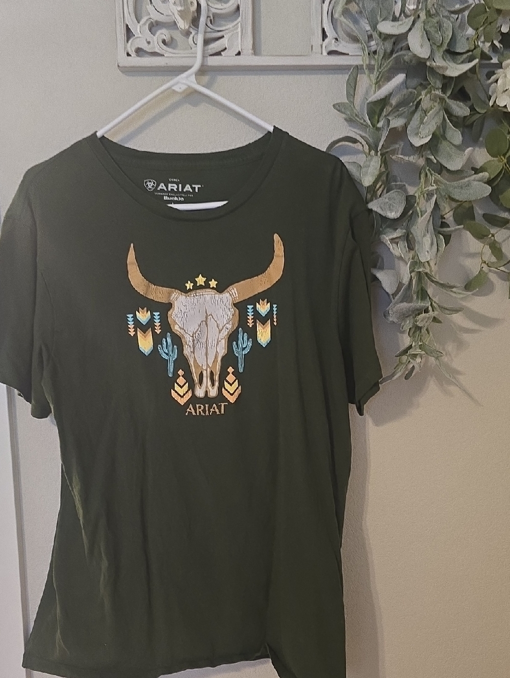Ariat Women's Olive Green Crewneck Tee